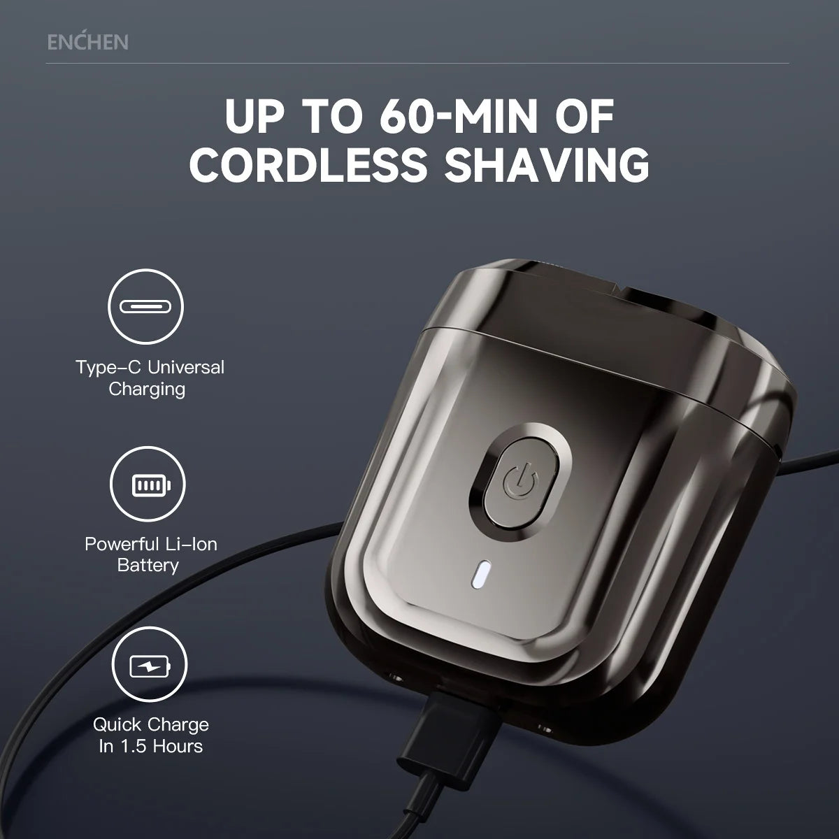 TravelShavers Mini Travel Electric Shaver – 2-Direction Flex Heads, TSA-Friendly, Compact for Carry-On