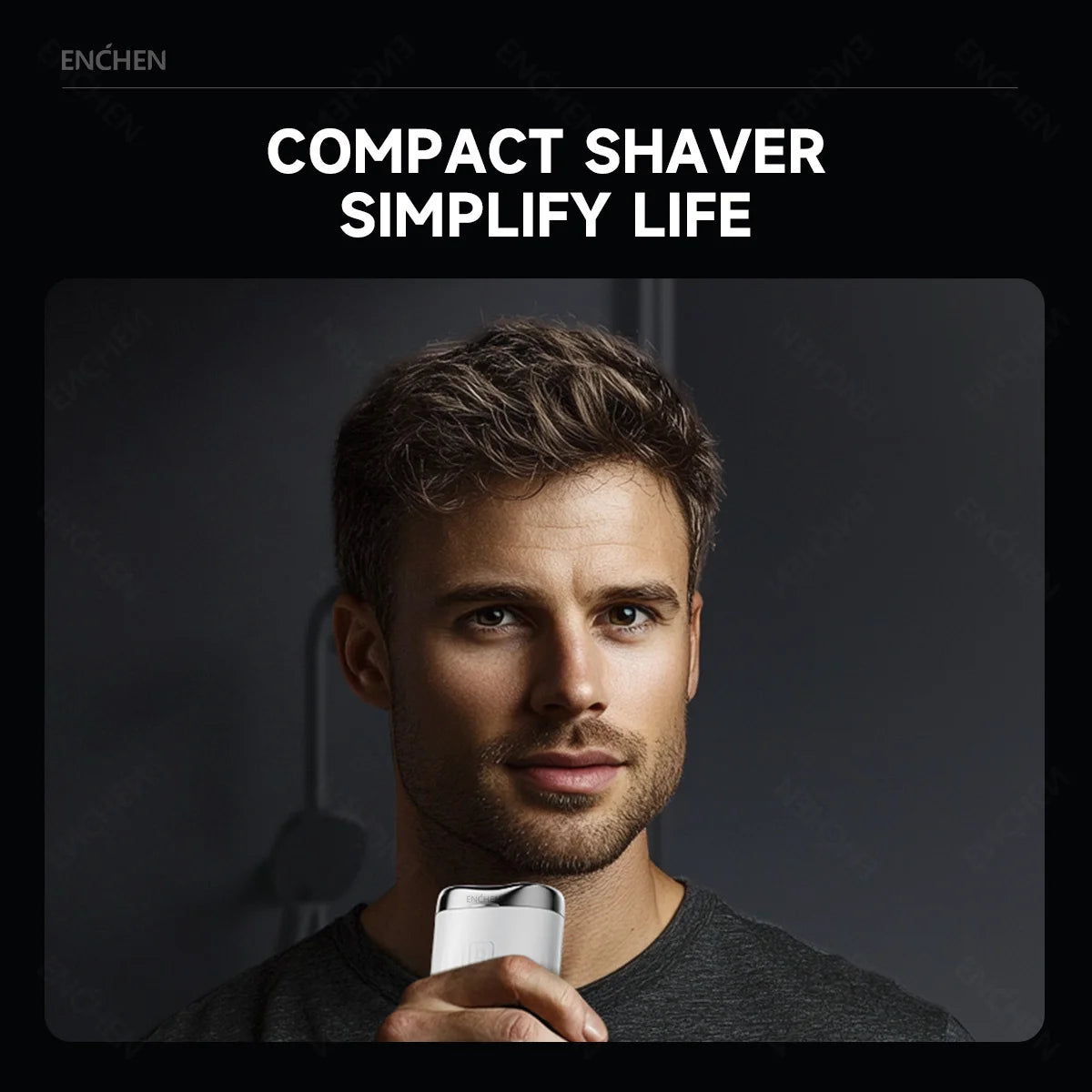 TravelShavers Mini Pro Travel Electric Shaver – TSA-Friendly, 2-Direction Flex Heads, Compact Carry-On Size