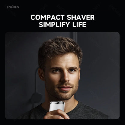 TravelShavers Mini Pro Travel Electric Shaver – TSA-Friendly, 2-Direction Flex Heads, Compact Carry-On Size