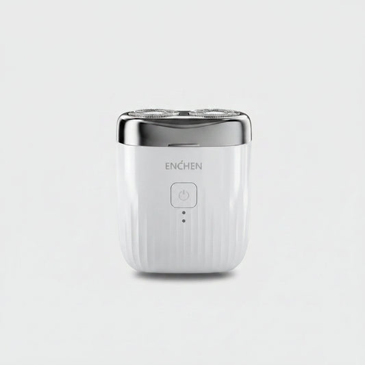 TravelShavers Mini Pro Travel Electric Shaver – TSA-Friendly, 2-Direction Flex Heads, Compact Carry-On Size
