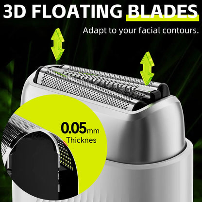 TravelShavers MS006 Mini Travel Electric Shaver – Compact, TSA-Friendly, Portable Grooming for On-the-Go