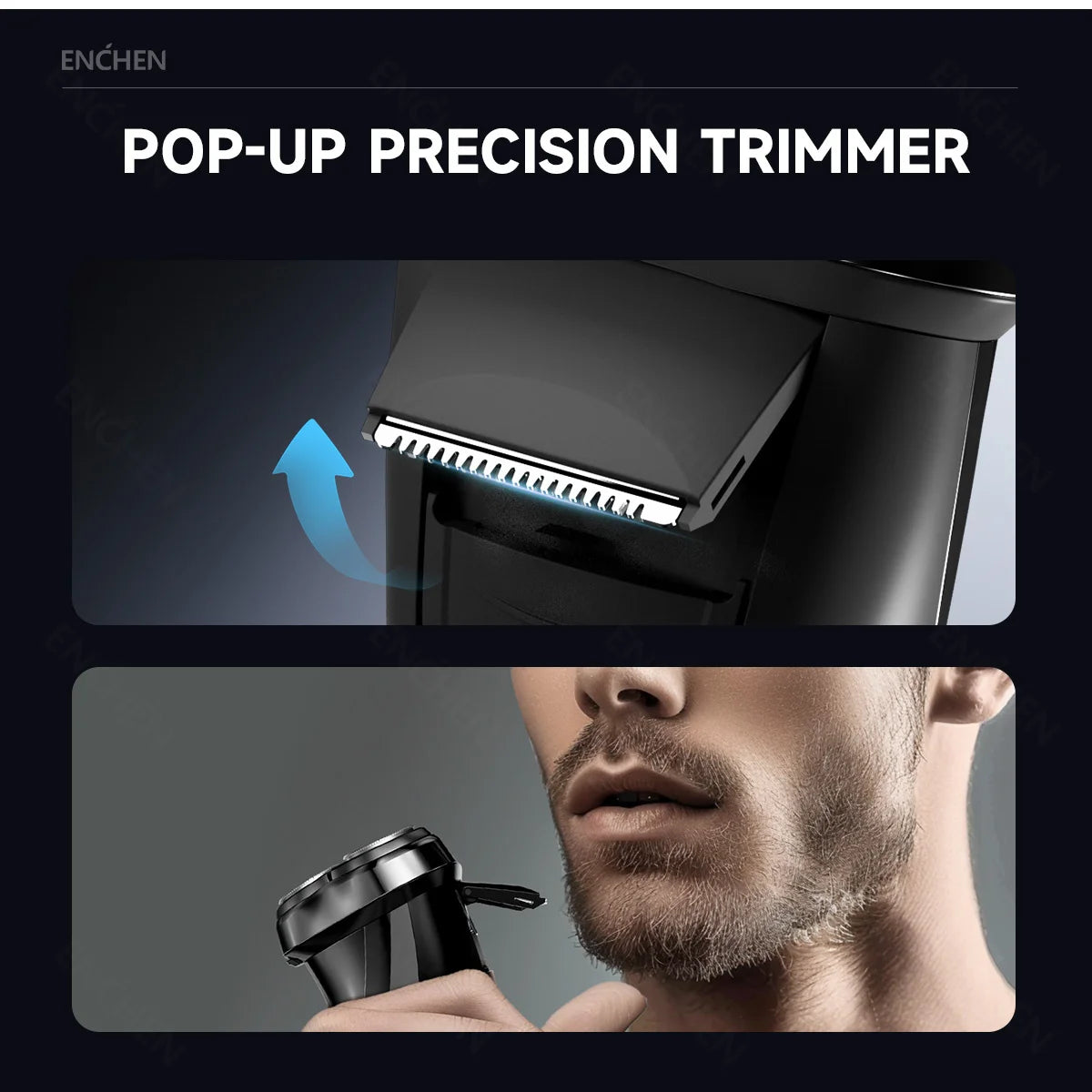 TravelShavers 3D Blackstone Travel Electric Shaver – TSA-Friendly, Compact 3D Floating Head for On-the-Go Grooming
