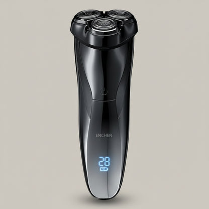 TravelShavers 3D Blackstone Travel Electric Shaver – TSA-Friendly, Compact 3D Floating Head for On-the-Go Grooming