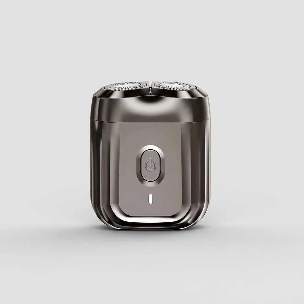 TravelShavers Mini Travel Electric Shaver – 2-Direction Flex Heads, TSA-Friendly, Compact for Carry-On