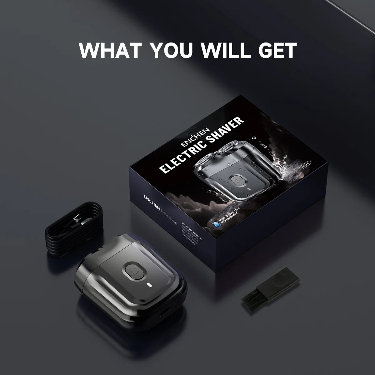 TravelShavers Mini Travel Electric Shaver – 2-Direction Flex Heads, TSA-Friendly, Compact for Carry-On